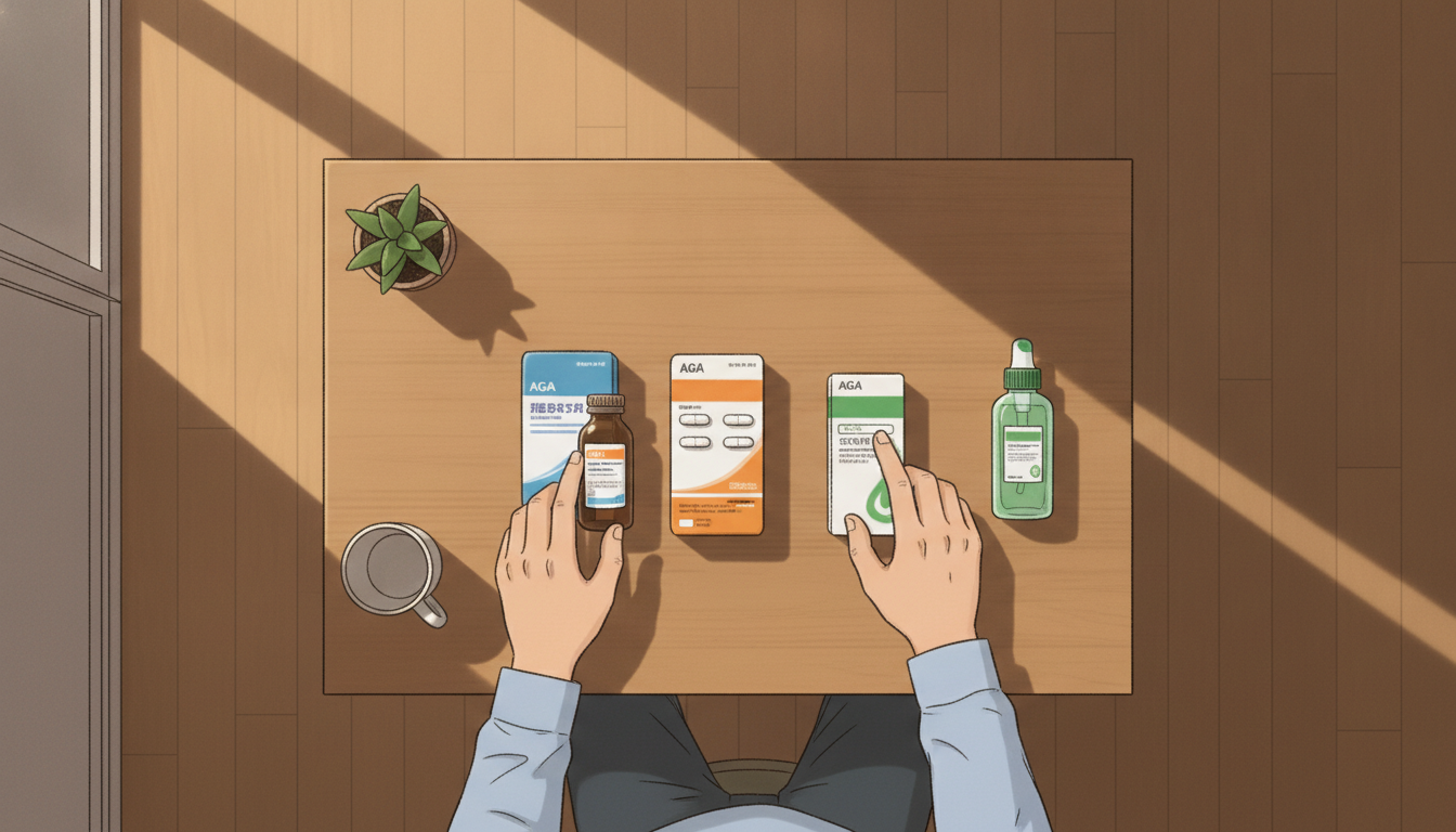 AGAの薬の種類と違いを比較